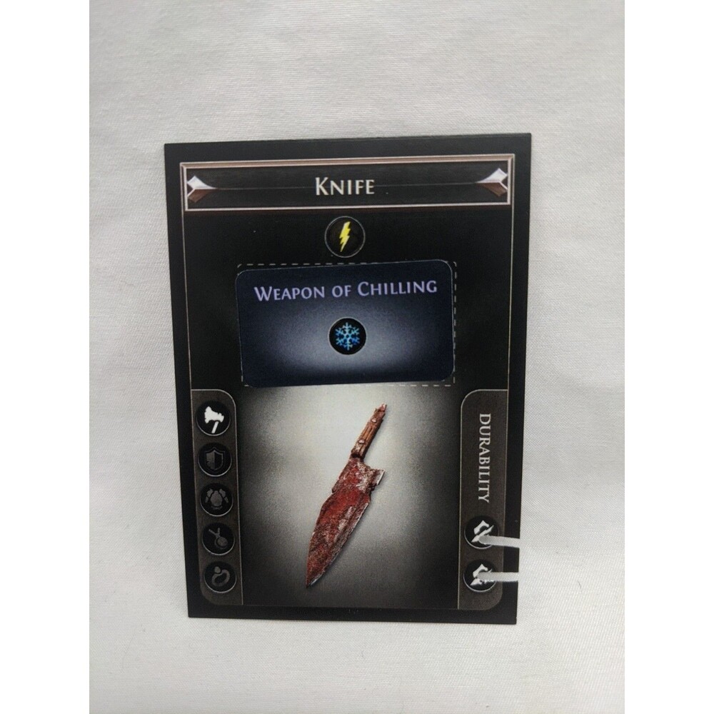 *Punched* Path Of Exile Exilecon Knife Weapon Of Chilling Magic Trading Card